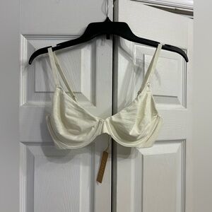 SKIMS Cotton Mesh Lining Underwire Bra Color Bone Size 34DD Style BR-UWR-0637